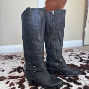 OTBT Brule Leather Boots Western Heeled Size 10
